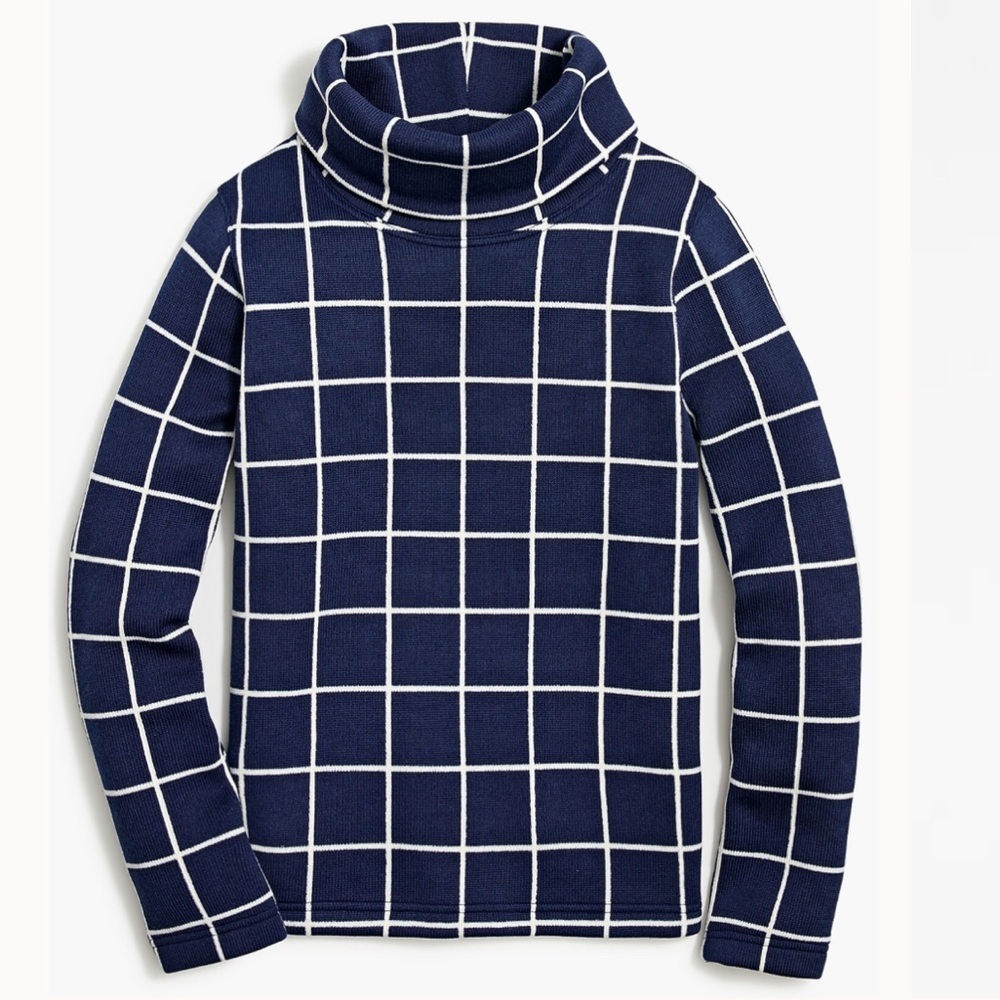 J.Crew Factory Long Sleeve Funnel Neck Pullover Sweater